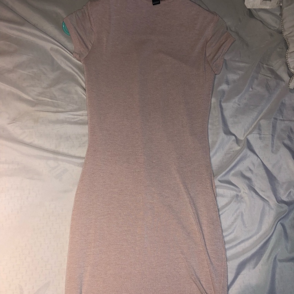 Baby pink tight dress